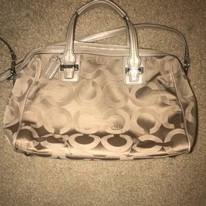 Gently used coach purse with strap